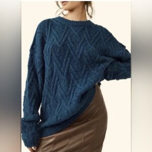 Free‎ People Blue Sweater
